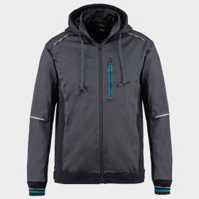 Veste REVOLT 4STRETCH, gris/noir/bleu pétrole, S3060J, n.50