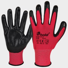 Gants tricotés sans couture SOHO XEMA en polyester trico, trempés dans du nitrile avec manchette élastique 133535, n.10
