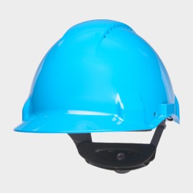 Casque ventilé 3M avec cliquet, indicateur UV, bleu, 7000039719